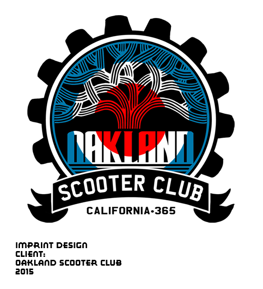 Oakland Scooter Club Logo Designed by Bruce Hilvitz